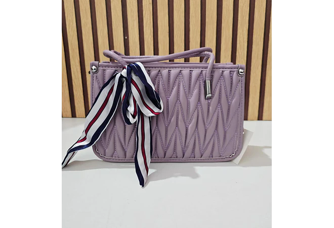 BOLSITA MARICONERA CON LAZO ESTAMPADO MOD #2065-7