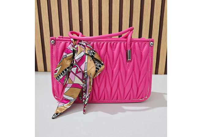 BOLSITA MARICONERA CON LAZO ESTAMPADO MOD #2065-7