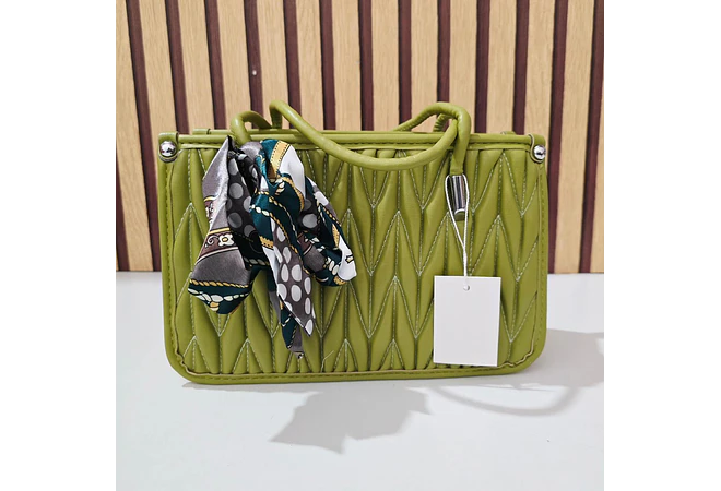 BOLSITA MARICONERA CON LAZO ESTAMPADO MOD #2065-7