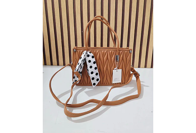 BOLSITA MARICONERA CON LAZO ESTAMPADO MOD #2065-7