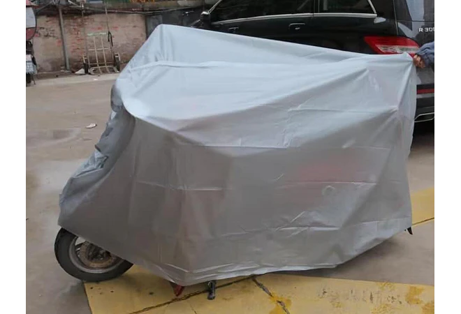 CUBIERTA GRIS PARA MOTO TALLA XL