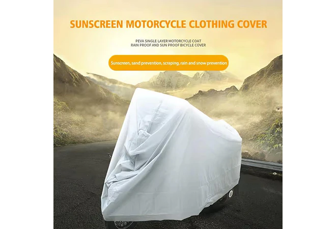 CUBIERTA GRIS PARA MOTO TALLA XL