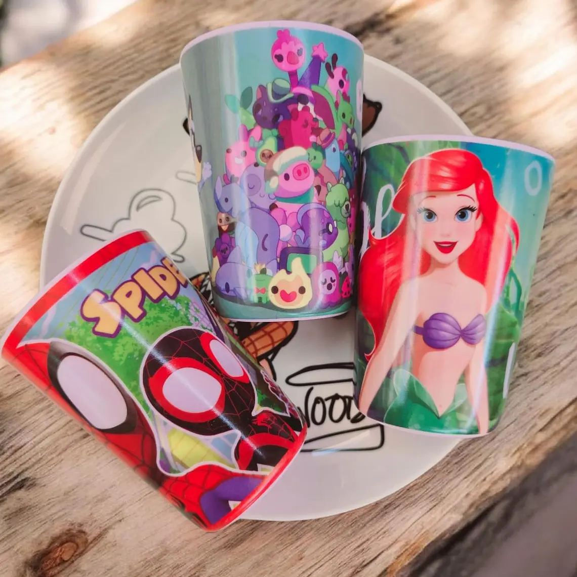 VASO INFANTIL DE PLÁSTICO/MELAMINA DE 250ML 🕸️🥤 1