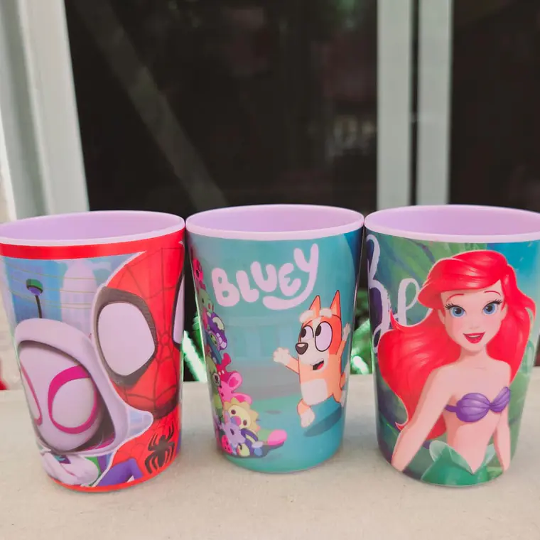 VASO INFANTIL DE PLÁSTICO/MELAMINA DE 250ML 🕸️🥤 2