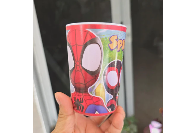 VASO INFANTIL DE PLÁSTICO/MELAMINA DE 250ML 🕸️🥤