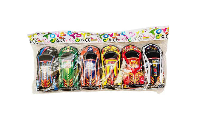 SET DE 6 CARRITOS DE FRICCIÓN DE CARRERA MOD# HJ-17