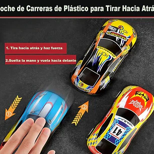 SET DE 6 CARRITOS DE FRICCIÓN DE CARRERA MOD# HJ-17