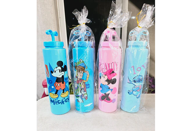 BOTE DE 600ML (ECONÓMICO)PARA AGUA/PERSONAJES AL AZAR MOD# ASB-3