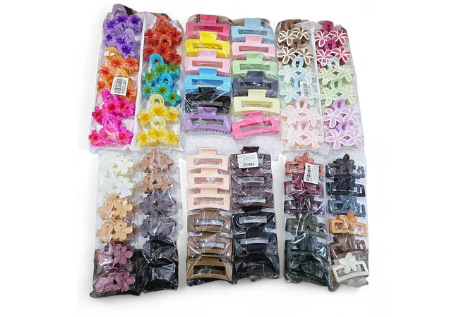 DOCENA DE PINZAS VARIOS MODELOS #009,FJ20,FJ08,011,E302,E303  🌻🌸🪻