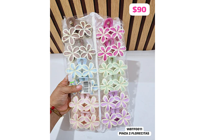 DOCENA DE PINZAS VARIOS MODELOS #009,FJ20,FJ08,011,E302,E303  🌻🌸🪻