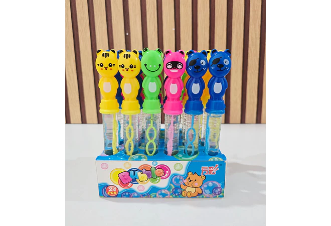 CAJITA CON 24 BURBUJEROS DIFERENTES DISEÑOS 🧼 🫧