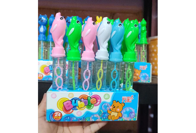 CAJITA CON 24 BURBUJEROS DIFERENTES DISEÑOS 🧼 🫧