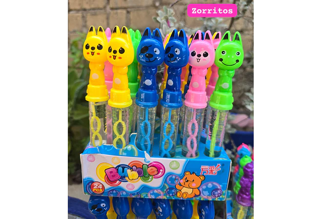 CAJITA CON 24 BURBUJEROS DIFERENTES DISEÑOS 🧼 🫧