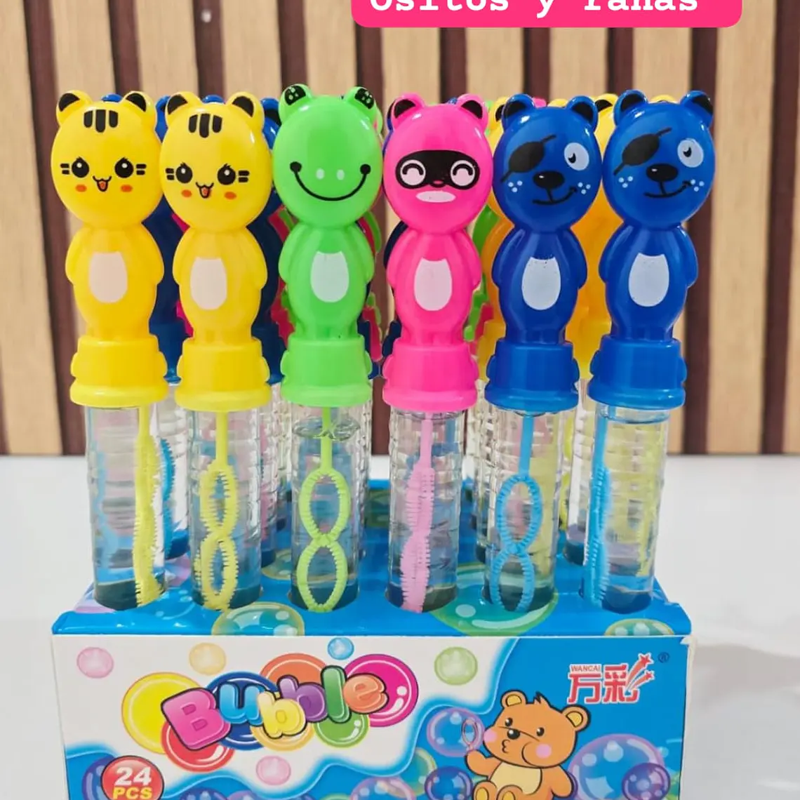 CAJITA CON 24 BURBUJEROS DIFERENTES DISEÑOS 🧼 🫧 8