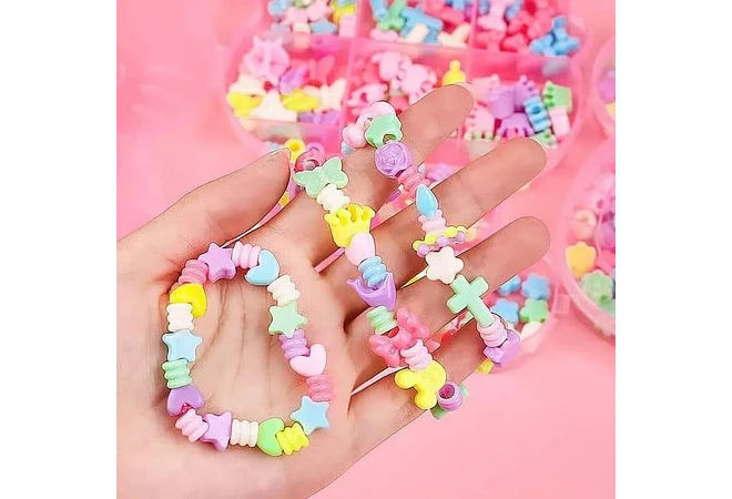 CAJITA CON ACCESORIOS CUENTITAS PARA CREAR PULSERAS MOD# X-9/ X-8/X-13