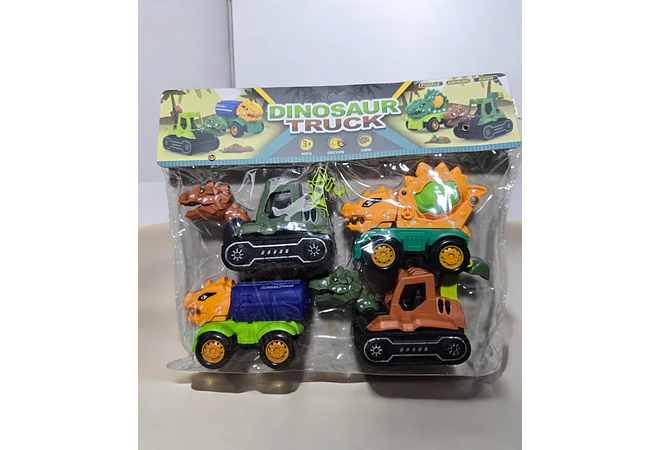 BOLSA CON 4 CARRITOS DINO MOD# KZ-21🚙🦖