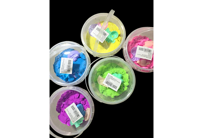 1 BOTE CON ARENA MÁGICA AL AZAR MOD# M86-6E-2 🪄