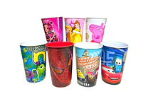 PAQ DE 2 VASITOS  PEQUEÑOS DE 250ML/ PERSONAJES CALIDAD ECONÓMICO MOD# 03  🕸️🥤
