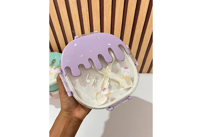 TUPPER DE 500ML DISEÑO HELADO MOD# J2431  🍲