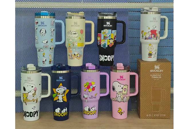 VASO TÉRMICO DE 1.18L DISEÑO SNOOPY MOD# S-49SNB  🥤🍋‍🟩