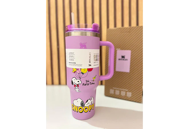 VASO TÉRMICO DE 1.18L DISEÑO SNOOPY MOD# S-49SNB  🥤🍋‍🟩