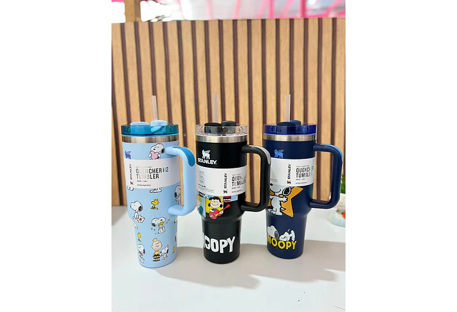 VASO TÉRMICO DE 1.18L DISEÑO SNOOPY MOD# S-49SNB  🥤🍋‍🟩
