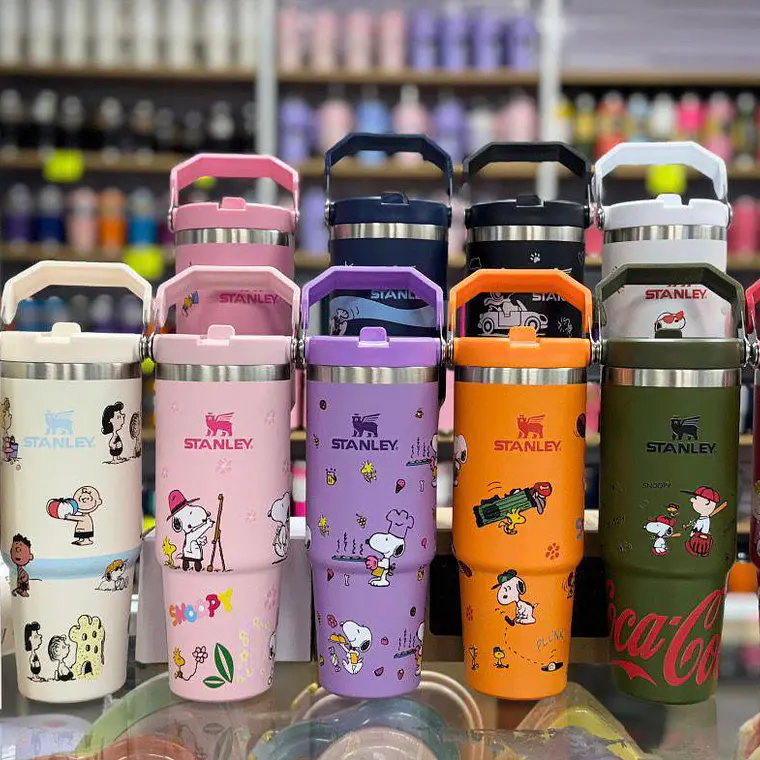 🥤VASO TÉRMICO DE 900ML CON ASA DISEÑO SNOOPY MOD# 1913  🍉 1