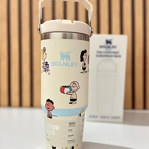 🥤VASO TÉRMICO DE 900ML CON ASA DISEÑO SNOOPY MOD# 1913  🍉
