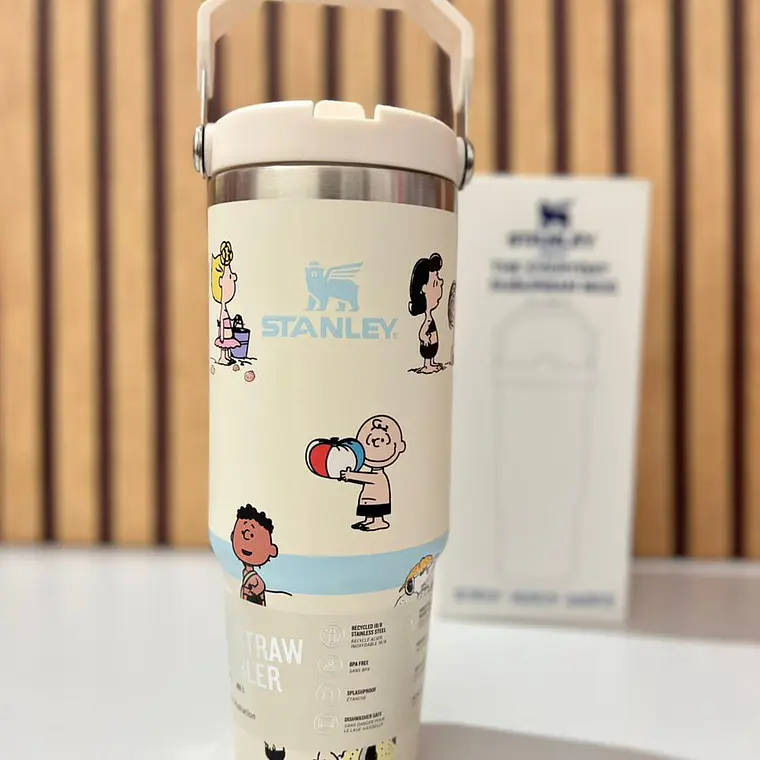 🥤VASO TÉRMICO DE 900ML CON ASA DISEÑO SNOOPY MOD# 1913  🍉 2