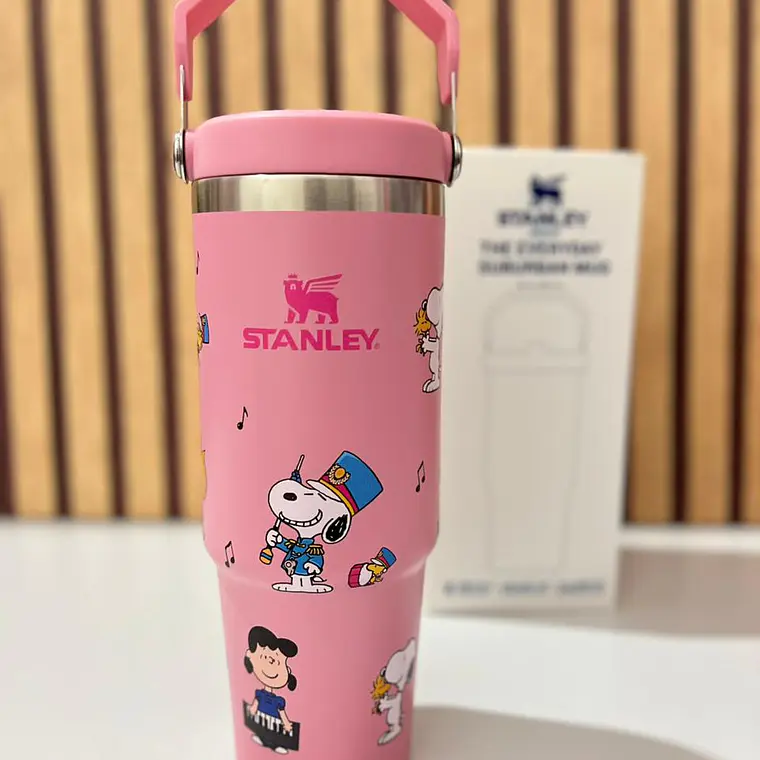 🥤VASO TÉRMICO DE 900ML CON ASA DISEÑO SNOOPY MOD# 1913  🍉 4
