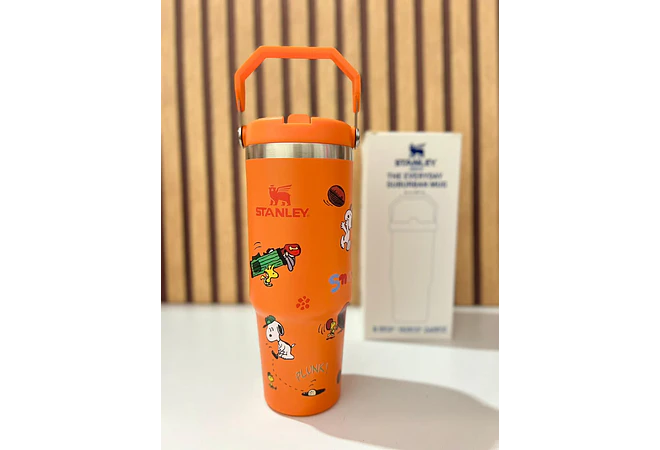 🥤VASO TÉRMICO DE 900ML CON ASA DISEÑO SNOOPY MOD# 1913  🍉