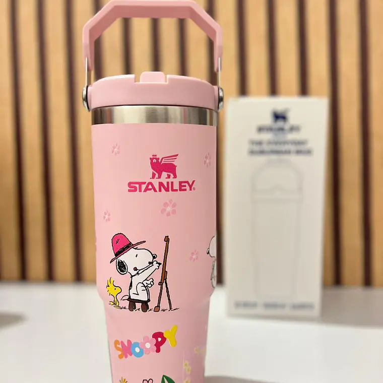 🥤VASO TÉRMICO DE 900ML CON ASA DISEÑO SNOOPY MOD# 1913  🍉 7