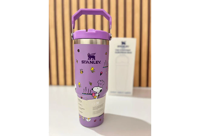 🥤VASO TÉRMICO DE 900ML CON ASA DISEÑO SNOOPY MOD# 1913  🍉