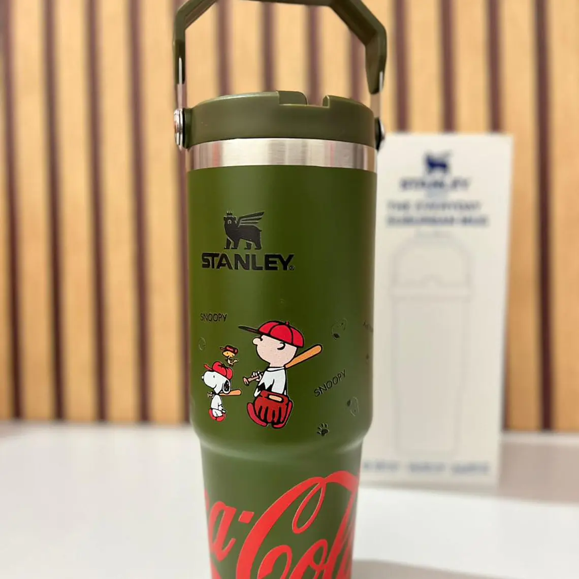 🥤VASO TÉRMICO DE 900ML CON ASA DISEÑO SNOOPY MOD# 1913  🍉 9