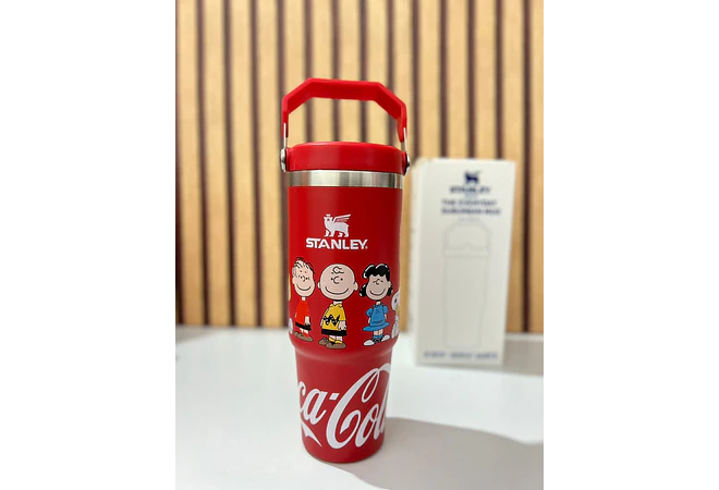 🥤VASO TÉRMICO DE 900ML CON ASA DISEÑO SNOOPY MOD# 1913  🍉
