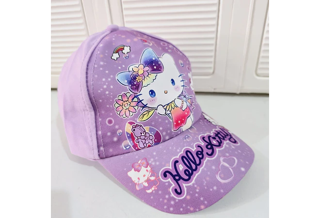 1 GORRA INFANTIL PARA NIÑAS DISEÑO HELLO KITTY O KUROMI MOD# SRIO