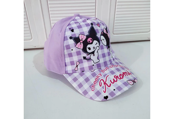 1 GORRA INFANTIL PARA NIÑAS DISEÑO HELLO KITTY O KUROMI MOD# SRIO