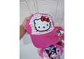 1 GORRA INFANTIL PARA NIÑAS DISEÑO HELLO KITTY O KUROMI MOD# SRIO