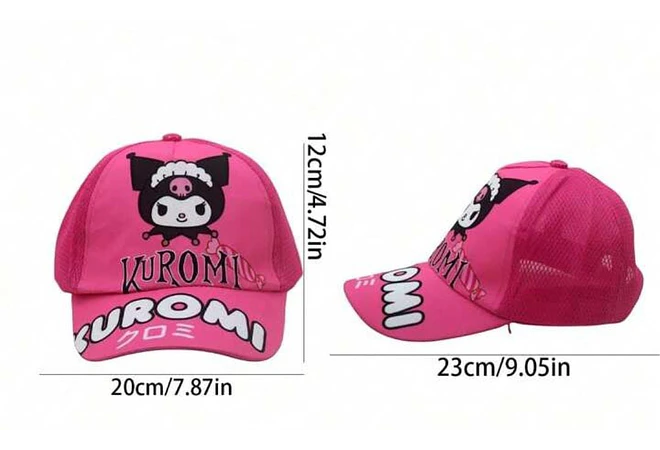 1 GORRA INFANTIL PARA NIÑAS DISEÑO HELLO KITTY O KUROMI MOD# SRIO