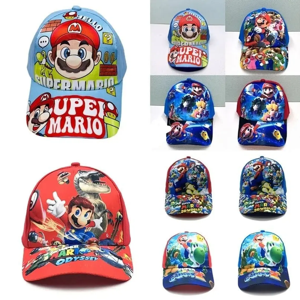 1 GORRA INFANTIL DISEÑO MARIO BROSS 2