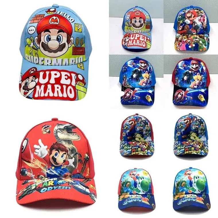 1 GORRA INFANTIL DISEÑO MARIO BROSS 2