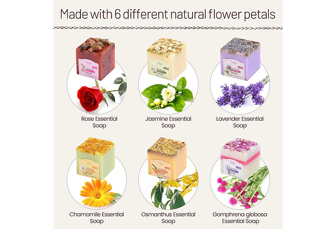 JABÓN ARTESANAL DE ACEITES ESCENCIALES  🧼