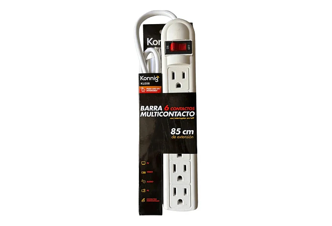 MULTICONTACTO CON 6 SALIDAS 🔌