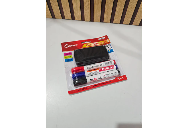 SET DE MARCADORES PARA PIZARRÓN CON BORRADOR MOD# C-882