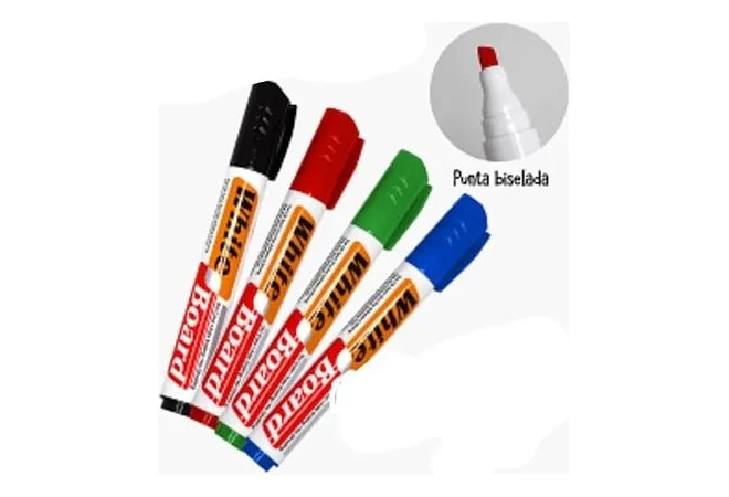 SET DE 4 MARCADORES PARA PIZARRÓN MOD# C-882  📑
