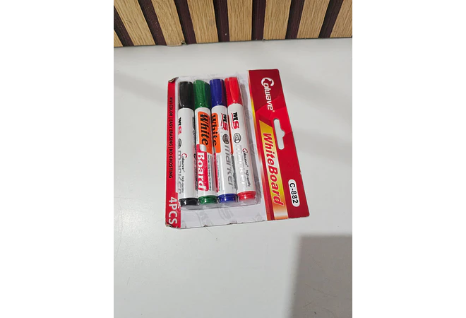 SET DE 4 MARCADORES PARA PIZARRÓN MOD# C-882  📑