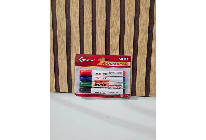 SET DE 4 MARCADORES PARA PIZARRÓN MOD# C-882  📑