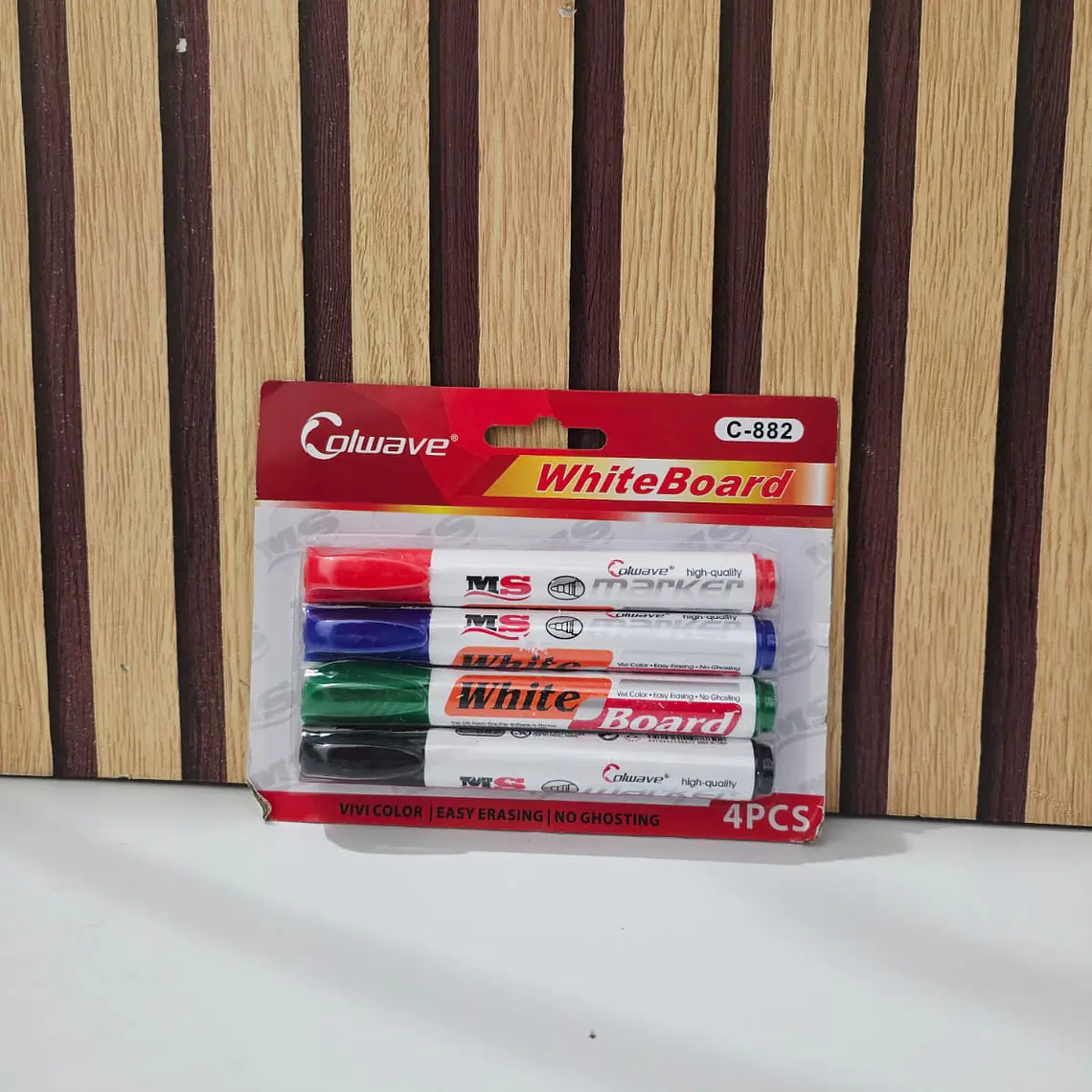 SET DE 4 MARCADORES PARA PIZARRÓN MOD# C-882  📑 6