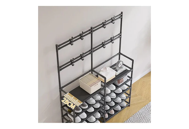 PERCHERO/ORGANIZADOR NEGRO PARA ZAPATOS MOD# YH6604-2👚🗄️