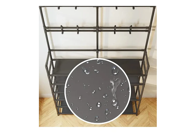 PERCHERO/ORGANIZADOR NEGRO PARA ZAPATOS MOD# YH6604-2👚🗄️